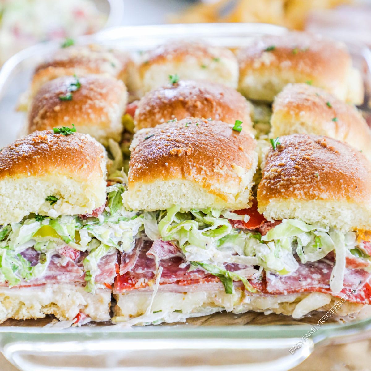 Italian Grinder Sliders: Layers of Flavor with a Garlic Glaze